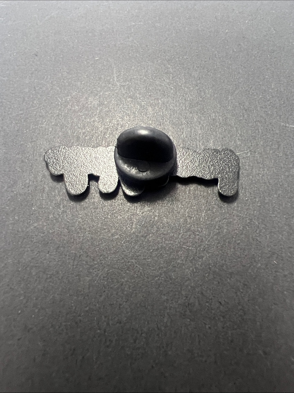 'Powered by Prayer' Black Enamel Pin Small Size - Picture 3 of 4